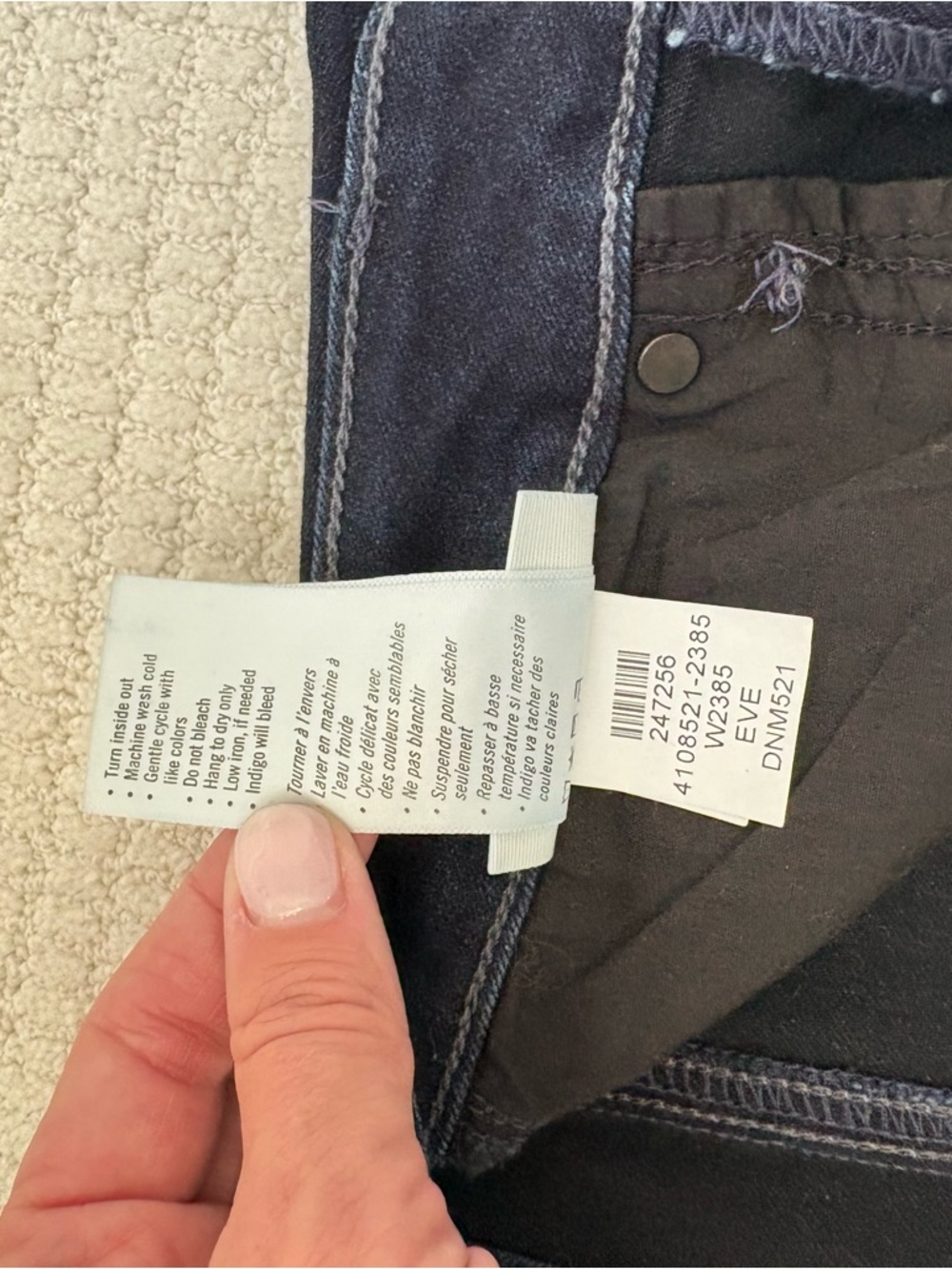 PAIGE Manhattan High Rise Jeans Size 28 Dark Wash Straight Leg Denim - Picture 7 of 11